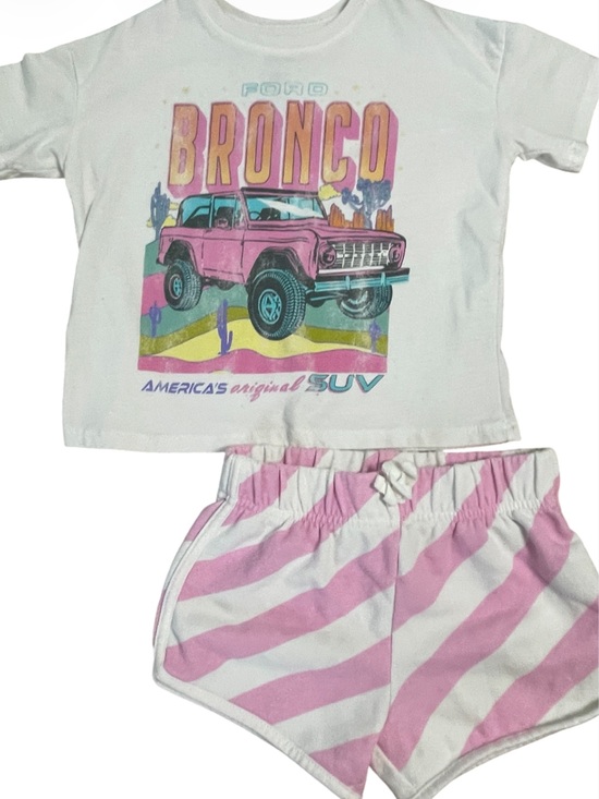 Ford Other - Ford White and Pink GirlsTerry Cloth Shorts And Top Set
